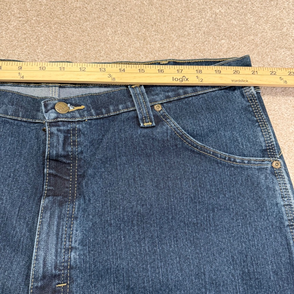 Wrangler RIGGS Workwear Jeans Mens 42x30 Blue Bundle 3 Pair Relaxed Fit Denim - Picture 9 of 16